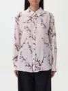 Alexander Mcqueen Cherry Blossom Print Button-front Blouse In Pink