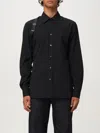 Alexander Mcqueen Shirt Mcqueen Men Color Black In Black