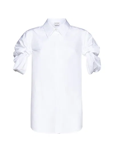 Alexander Mcqueen Shirt In Opticalwhite