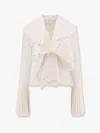 Alexander Mcqueen Pleated Shirt In White