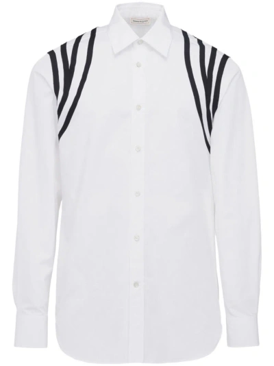 Alexander Mcqueen Shirt With Appliqué In White