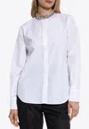 Alexander Mcqueen Shirt With Crystal-embellishment In White