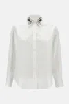 Alexander Mcqueen Shirt With Crystals In White