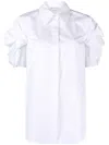 Alexander Mcqueen Wrap Sleeved Round Hem Shirt