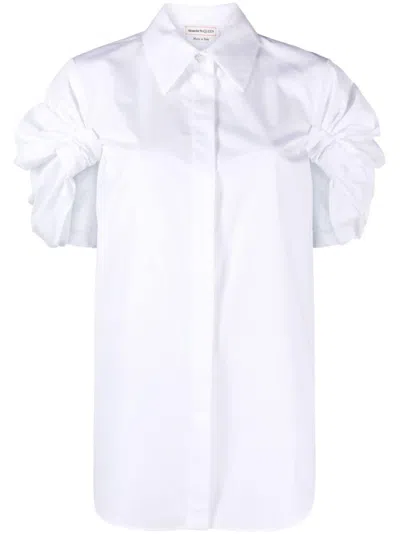 ALEXANDER MCQUEEN ALEXANDER MCQUEEN SHIRT WITH KNOT SLEEVE