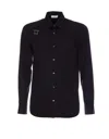 Alexander Mcqueen Harness Shirt With Unique T Buckle Detail In Black