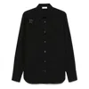 Alexander Mcqueen Harness Shirt With Unique T Buckle Detail In Black