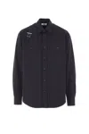 Alexander Mcqueen Mcqueen T-bar Harness Utility Button-up Shirt In Black