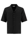 Alexander Mcqueen Viscose Shirt With Subtle Skull Pattern In Black