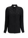 Alexander Mcqueen Black Viscose Pattern Shirt In Black