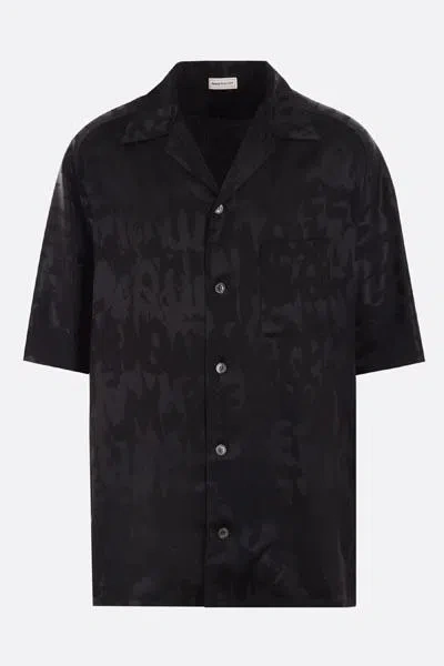 Alexander Mcqueen Shirts In Black+black
