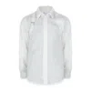 Alexander Mcqueen Soft Texture Long Sleeve Shirt In White