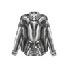 Alexander Mcqueen Mcqueen Armor Print Shirt Steel In Multi