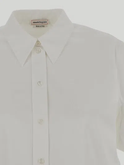Alexander Mcqueen Shirts In Opticalwhite