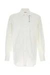 Alexander Mcqueen Classic Tailored Poplin Shirt For Men In White