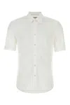Alexander Mcqueen Stretch Poplin Shirt In White