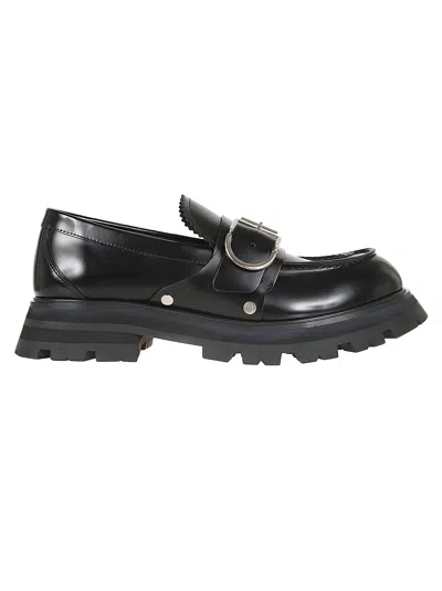 Alexander Mcqueen Shoe Leath.sole Rub. In Black