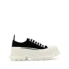 Alexander Mcqueen Canvas Tread Slick Sneaker In Black
