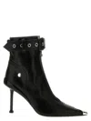 Alexander Mcqueen Alexander Mc Queen Black Slash Biker Boot In Black