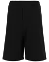 Alexander Mcqueen Logo Tape Cotton Sweat Shorts