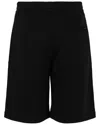 Alexander Mcqueen Logo Tape Cotton Sweat Shorts