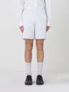 Alexander Mcqueen Striped Pattern Mini Shorts In Blue