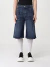Alexander Mcqueen Denim Shorts In Blue