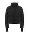 Alexander Mcqueen Cropped Down Jacket In Black
