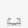 Alexander Mcqueen Crossbar Cuff Bracelet In Palladium