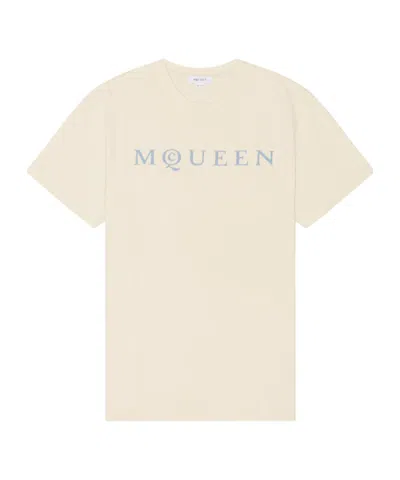 ALEXANDER MCQUEEN ALEXANDER MCQUEEN FLOCKED MCQUEEN LOGO T-SHIRT