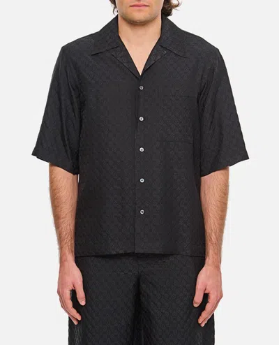 Alexander Mcqueen Short Sleeve Shirt In Black