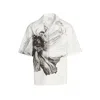 Alexander Mcqueen White Cotton Shortsleeve Shirt In White