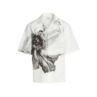 Alexander Mcqueen White Cotton Shortsleeve Shirt