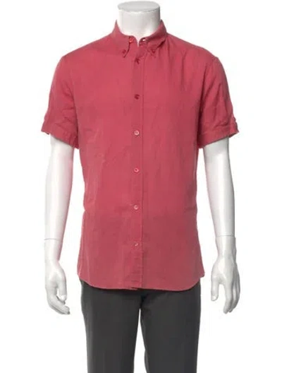 Pre-owned Alexander Mcqueen Short Sleeve Shirt In Red