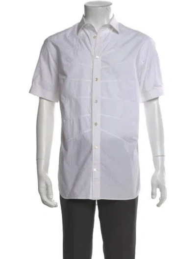 Pre-owned Alexander Mcqueen Short Sleeve Shirt In White
