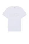 Alexander Mcqueen Alexander Mc Queen Reflected Logo T Shirt In White & Silver