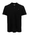 Alexander Mcqueen Inverted Skull Polo Shirt In Black