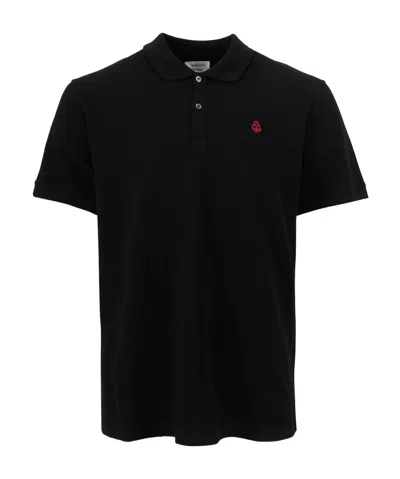 ALEXANDER MCQUEEN ALEXANDER MCQUEEN INVERTED-SKULL SHORT-SLEEVED POLO SHIRT