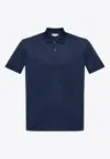 Alexander Mcqueen Embroidered-logo Cotton Polo In Blue