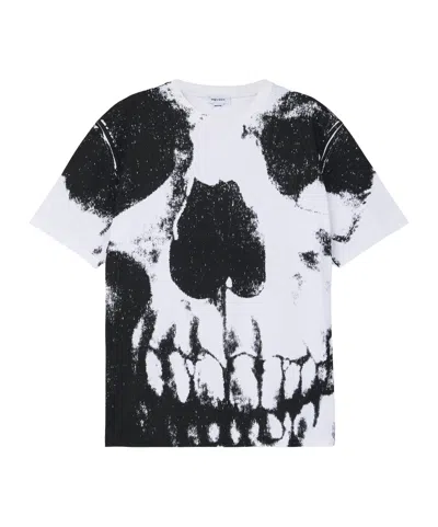 Alexander Mcqueen Skull Printed Crewneck T-shirt In White