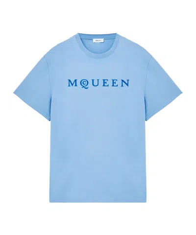 Alexander Mcqueen Short-sleeved T-shirt In Blue