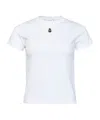 Alexander Mcqueen Monogram Crewneck T-shirt In White