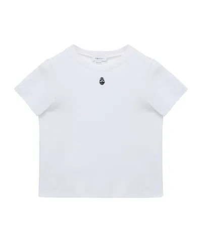 Alexander Mcqueen Short-sleeved T-shirt In Optical White