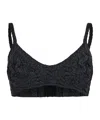 Alexander Mcqueen Short Top In Black
