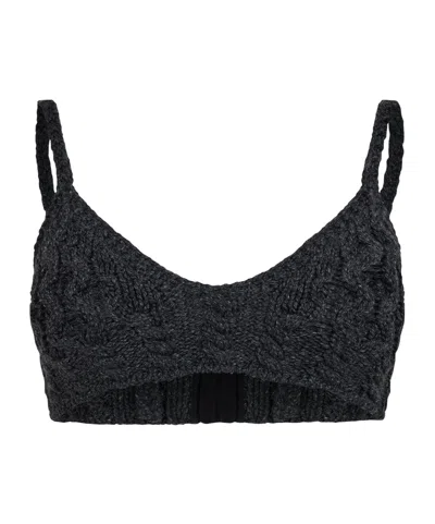 Alexander Mcqueen Short Top In Black
