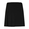 Alexander Mcqueen Frayed Pleated Wool-twill Mini Wrap Skirt In Black