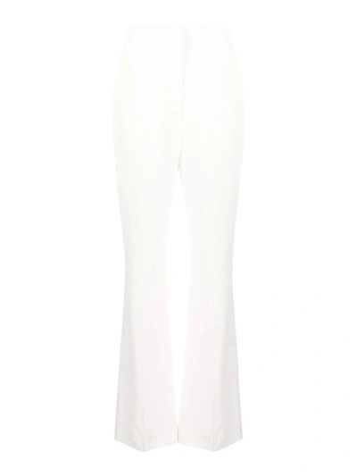 Alexander Mcqueen High Waisted Trousers In White