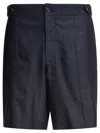 Alexander Mcqueen Tailored Shorts With Back Pockets And Belt Loops