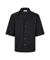 Alexander Mcqueen Viscose-blend Button-front Shirt In Black