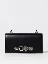 Alexander Mcqueen Black Leather The Knuckle Satchel Crossbody Bag In Black